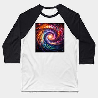 Iridescent Spiral Baseball T-Shirt